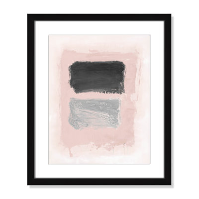 Pink, Black and Silver Shimmer I Print