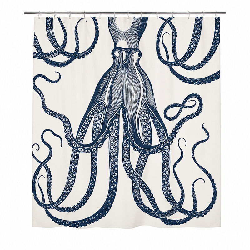 Rideau de douche octopus