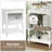 Bathroom Vanity with Sink (White)