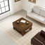 Table basse cannelée à pieds relevables avec rangement en bois massif-1018690073-1018690079