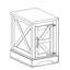 Table d'appoint pour canapé avec porte de grange et tablette de rangement réglable-187336868