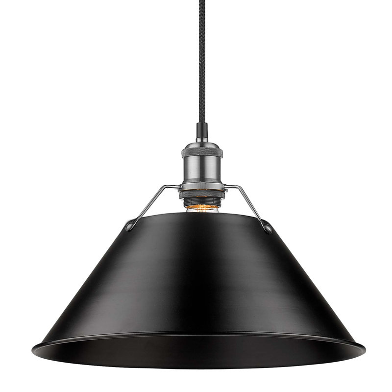 Weatherford 1 - Light Pendant, Black, Pewter, 131.5" H x 14" W x 14" D