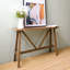 Console en bois massif Fawaka standard de 43 po de largeur, couleur naturelle-1646049035