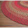 Burkleigh Farmhouse Braided Red Jute Area Rug