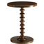 Table de style transitionnel en noyer, piédestal rond, bureau d'appoint de 12 lb, 40 lb