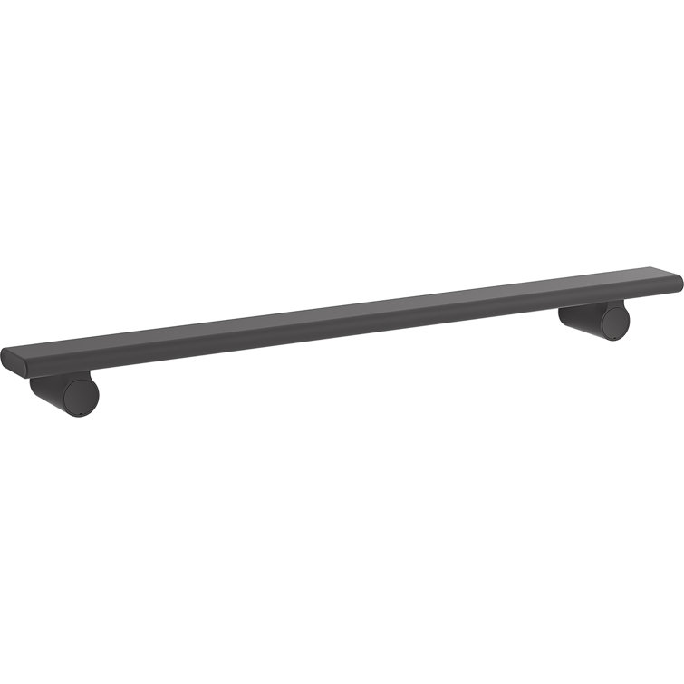 CERBIOR Floating Wall Shelves, with Rail & Organize Towel Bar for