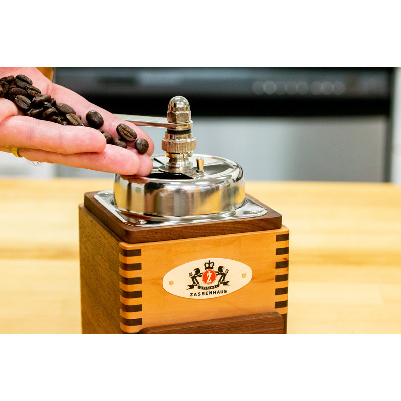 Zassenhaus Montevideo Wood Manual Burr Coffee Grinder