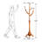 Janiya 8-Hook Solid Wood Freestanding Coat Rack-1854738707