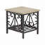 Table basse avec plateau en faux marbre