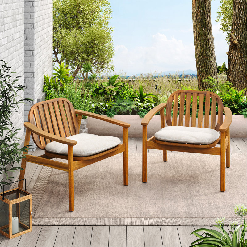Meja Club Chair With Cushion, Set Of 2