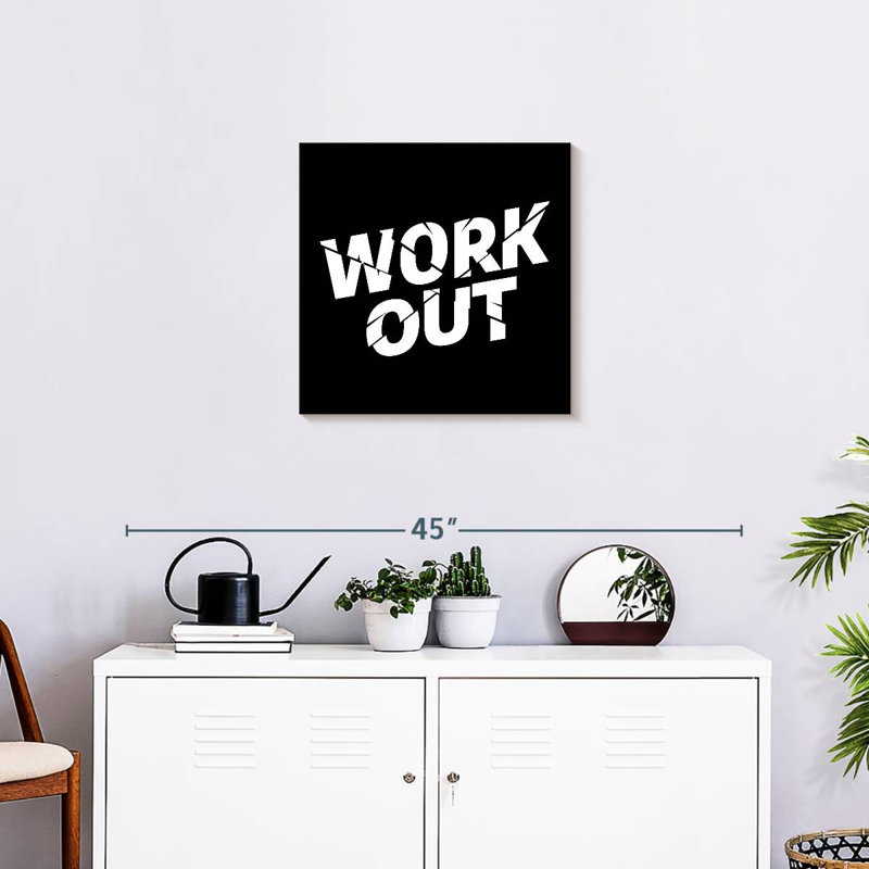 Kema Workout Typographie, H 20 po x l 20 po