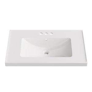 Adeyne 30.38'' Resin Vanity Top with Sink