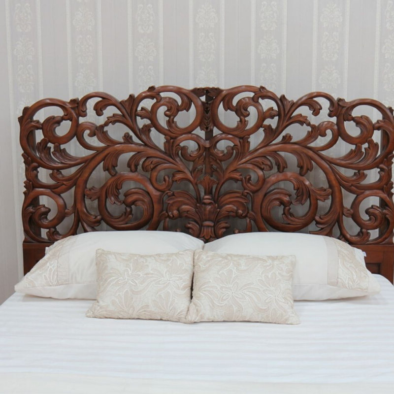 Eckard Solid Wood Bed, Double (4'6), Wax