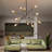Andreaz 10 - Light Unique / Statement Modern Adjustable Black Dimmable Linear Chandelier