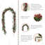 Guirlande Ace Eucalyptus avec baies rouges