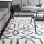 Geometric Wool Hand Woven Area Rug-1791519461