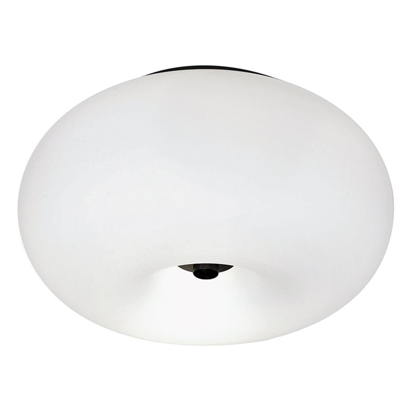 Plafonnier semi-encastré 2 lumières Bedina, H 8,06 po x l 14,69 po x P 14,69 po
