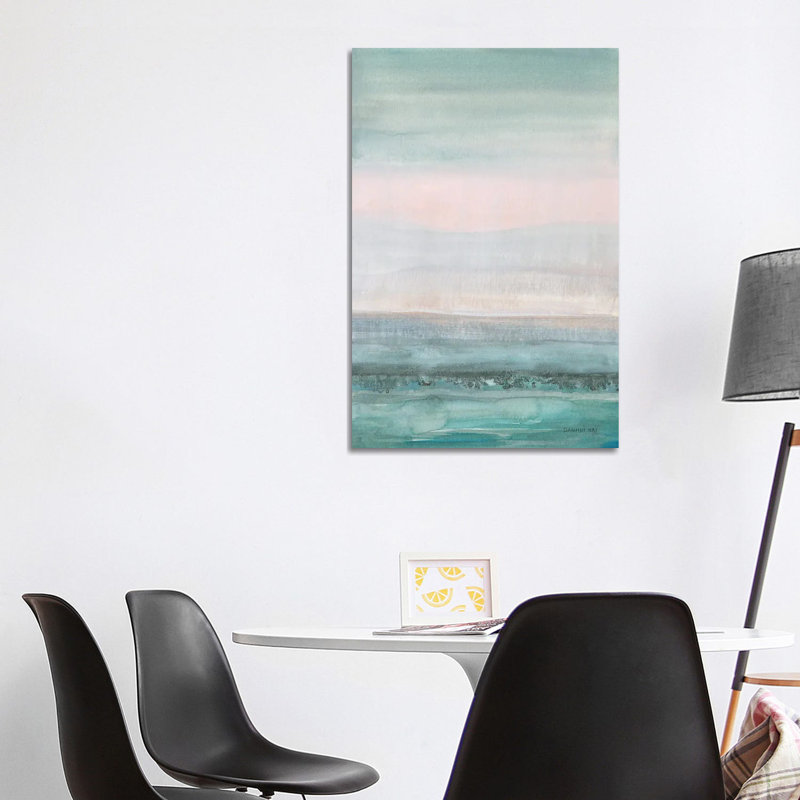 " Pastel Seascape " by Danhui Nai, No Mat, 40" H x 26" W x 1.5" D, Wrapped Canvas