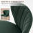 4 Piece Modern Tufted Velvet Wingback Green Side Chair with Metal Legs-1387794426