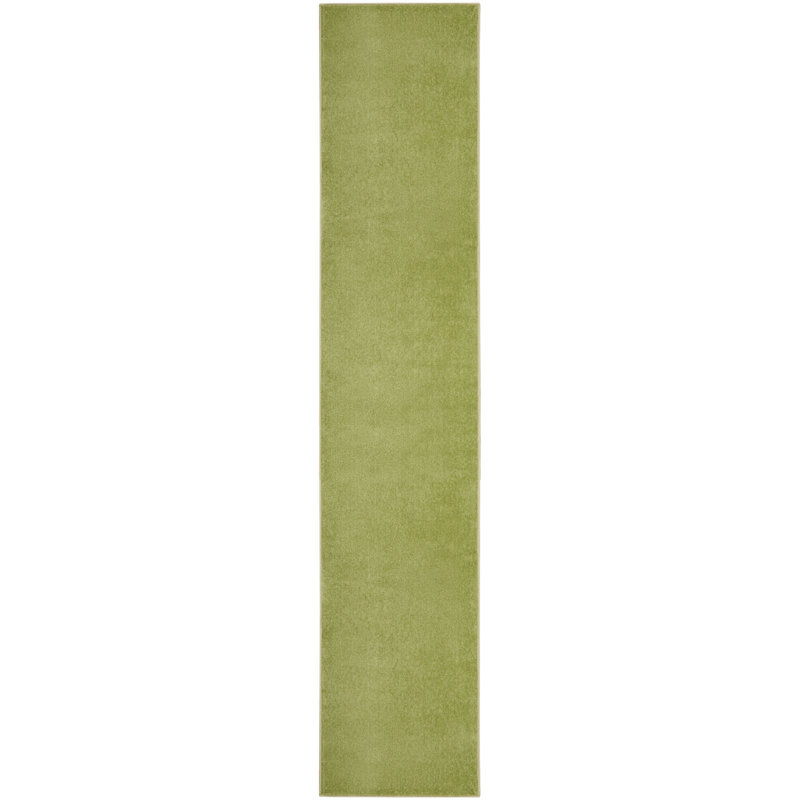 Nourison Essentials Green Indoor/Outdoor Area Rug, Runner 2'2" x 20'