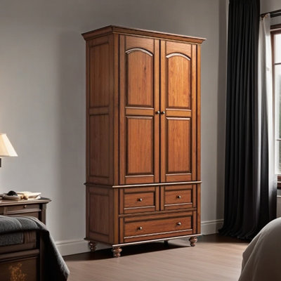 American style retro simple bedroom wardrobe