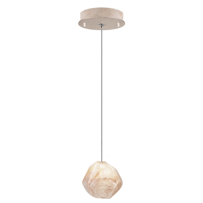 Luminaire suspendu unique à 1 lumière Natural Inspirations, Doré