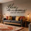 Décalcomanie murale «Bless this home and all qui entre» -1184210765-1184256307
