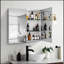Armoire à pharmacie 30 x 26 pouces à double porte et miroir