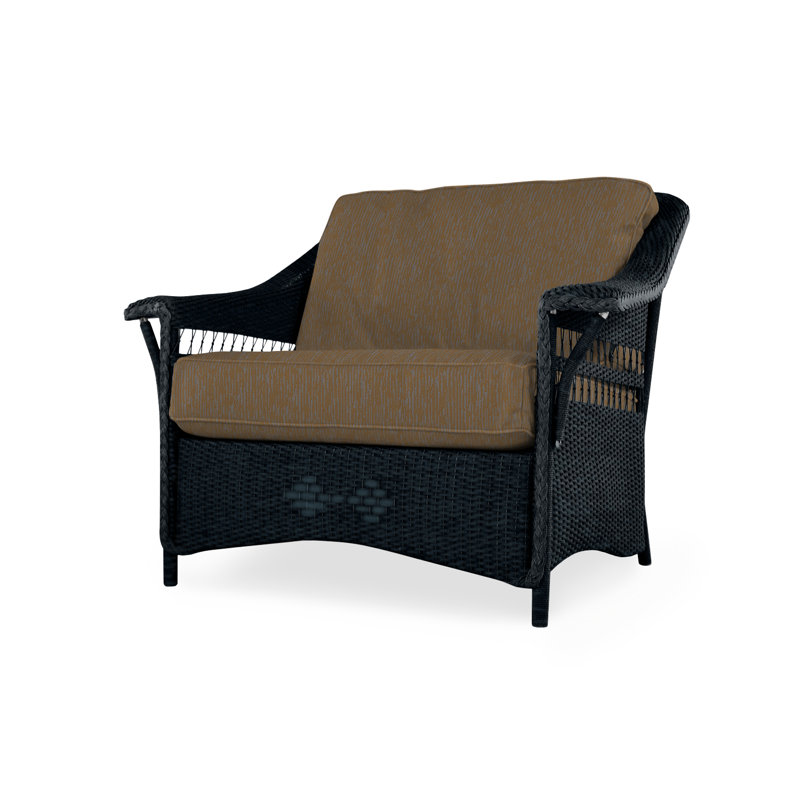 Nantucket Outdoor Lounge Chair, Ebony, Remy Cloud