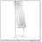 Floor Standing Jewelry Cabinet With LED Light, Lockable Organizer, Full-Length Mirror, And 4 Adjustable Angles, White-2143162172