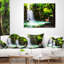 Coussin lombaire paysage cascade Erawan