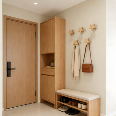 Portemanteau mural, crochets à manteau, pour serviettes, robes et chapeaux, rangement pour salle de bain, cuisine, vestibule, portes