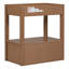 Base de meuble-lavabo avec tablette de rangement ouverte et deux tiroirs