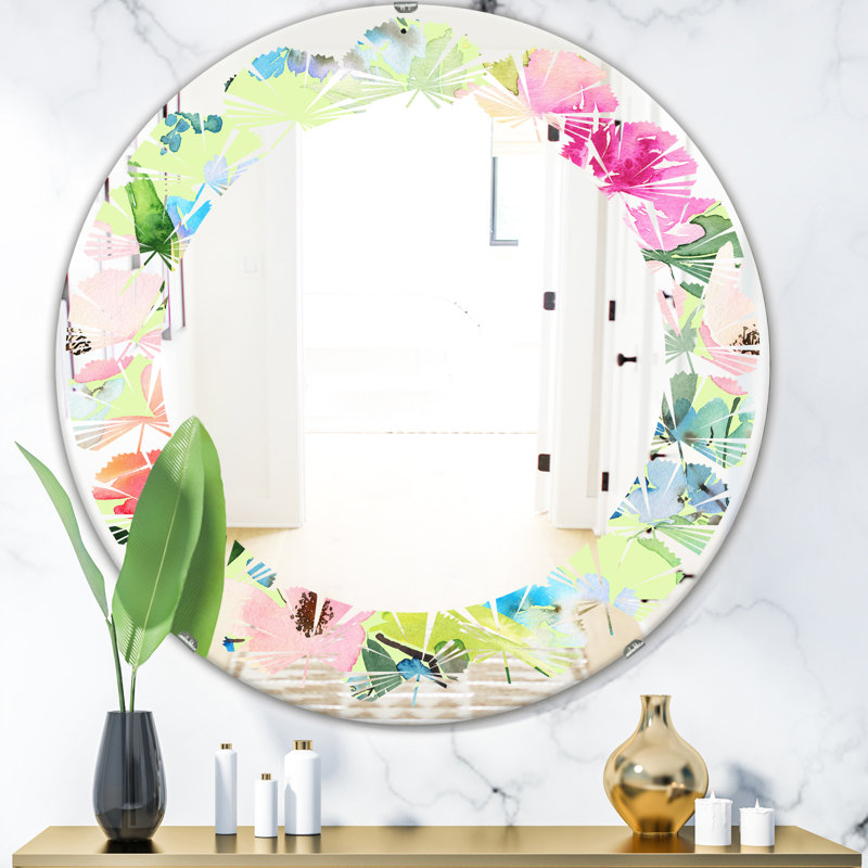 Miroir mural Leaves, H 31,5 po x l po