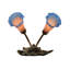 Appliquee à bras 2 lumières pond lily-16183214