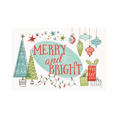 Retro Christmas I by Janelle Penner - Print on Canvas