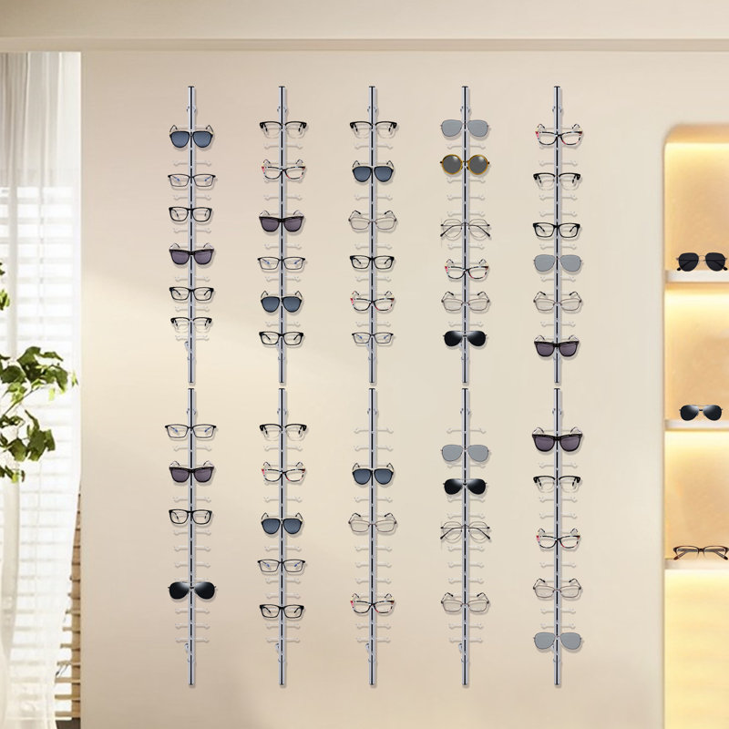 10 pcs Aluminium Eyeglass Display Stand Rack without Lock