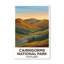 Cairngorms National Park, Scotland - Romantic Highlands Travel Poster of Rivers and Glens. Giclee Print on Wrapped Canvas. Wall Art, Home Decor - Regions & Scenic Areas, Scotland 1 Piece Wrapped Canvas Wall Art-351442865