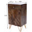 Butler Alda Wood & Brass Metal Inlay Chairside Chest