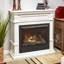 Duluth Forge DFS-300LT-3WT, système de cheminée sans évent, foyer: FLF300T et manteau de cheminée: CM300-3-WT, blanc-115177442-115177444