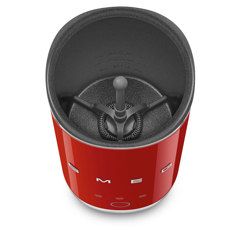Smeg Electric Milk Frother, Red