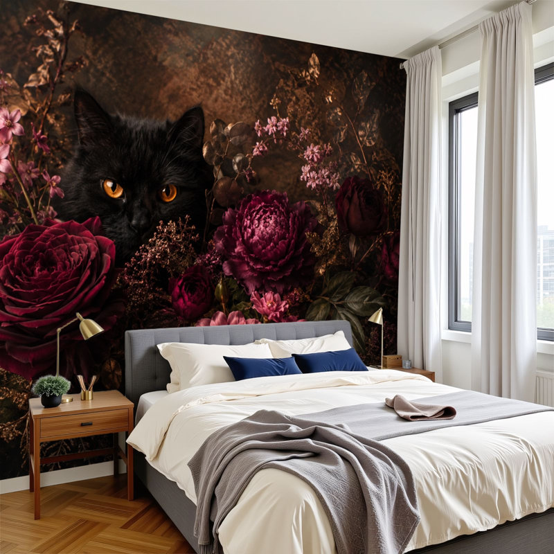 Papier peint adhésif auto-adhésif moderne pour la chambre à coucher Peel and Stick