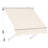 Polyester Cover Patio Window Awning, Manual Retractable Sunshade Canopy-93764367