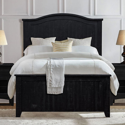 Natya Solid Wood Panel Bed