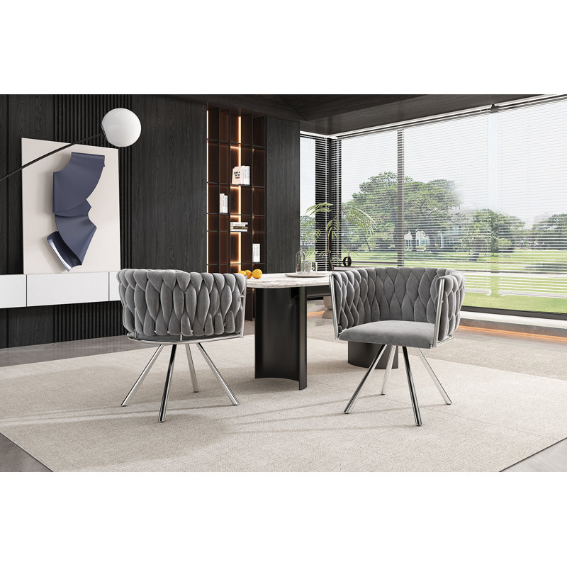 Upholstered Accent Chair, Grey