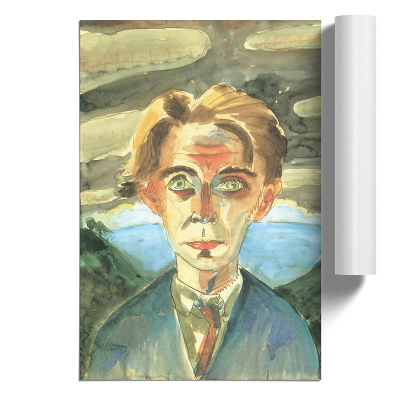 Self-Portrait Vol.3 by Walter Gramatte - No Frame Painting, 30cm H x 21cm W x 0.1cm D
