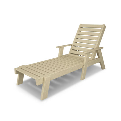 POLYWOOD Captain Chaise with Arms by POLYWOOD