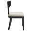 Ensemble de 2 chaises de salle à manger en tissu chiné Peregrine-104318044