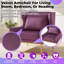 Fauteuil en velours pour le salon, la chambre à coucher ou le coin lecture - élégant et confortable-1000029462