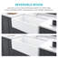 Évier de cuisine en céramique blanche en céramique - Bol simple réversible 30 po x 18 po x 10 po | Idée de cadeau